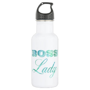 Green Watercolor Boss Lady Women's Feminism 532 Ml Water Bottle