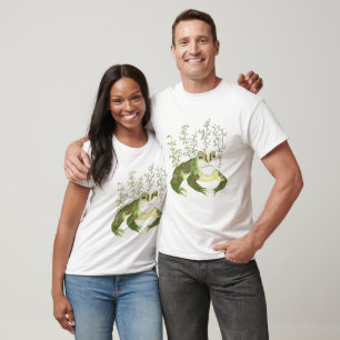 Green Watercolor Frog T-Shirt