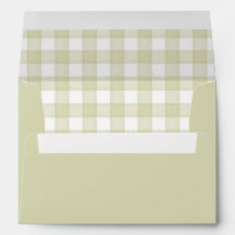 Green Watercolor Gingham