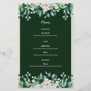 Green Watercolor Palette of love Wedding
