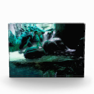 Green Waterfall Photo Block