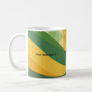 Green Wave Abstract personalizable Coffee Mug