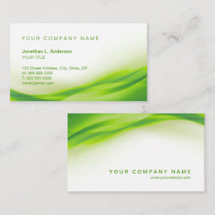 Green Wave business card