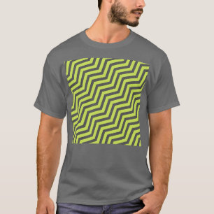 Green Waves Fusion 3d pattern background 1 T-Shirt