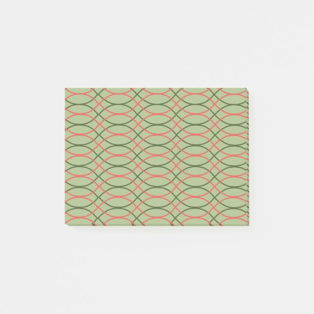 Green Waves  Post-it Notes (Front)