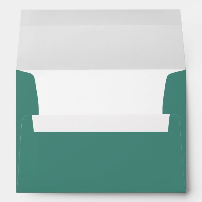 Green Wedding Envelopes Bold Tropical Interior (Back (Bottom))
