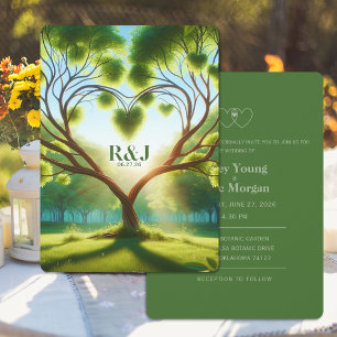Green Wedding Invitation