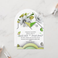 Green Wedding Save the date Template, wedding, We
