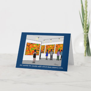 Green Weenii "Art Exhibit" Greeting Card