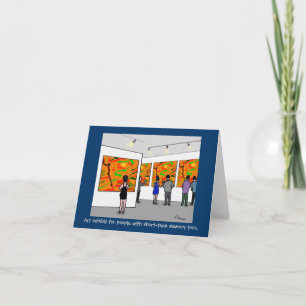 Green Weenii "Art Exhibit" Note Card