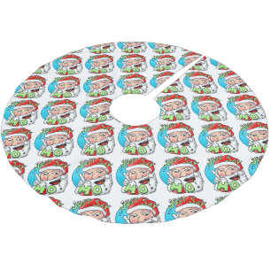 Green Weenii "Just Say HO!" Christmas Tree Skirt