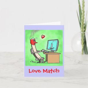 Green Weenii "Love Match" Note Card