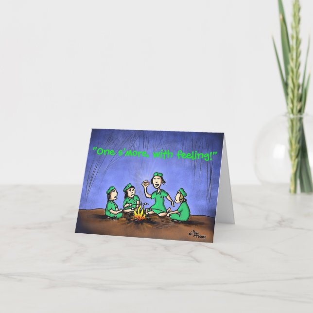 Green Weenii "One s'more" Note Card (Front)