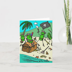 Green Weenii "Pirate Party" Note Card