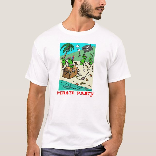 Green Weenii "Pirate Party" Shirt (Front)