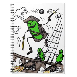 Green Weenii "Pirates" Spiral Notebook