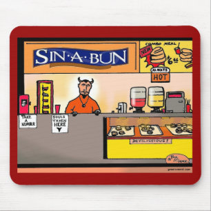 Green Weenii "Sin-A-Bun" Mousepad