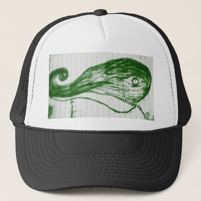 green whale trucker hat (Front)