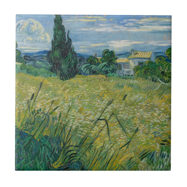 Green Wheat | 1889 Tile (Front)