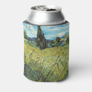 Green Wheat Field Vincent van Gogh Can Cooler