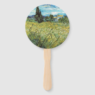 Green Wheat Field  Vincent van Gogh     Hand Fan