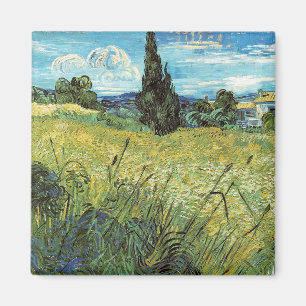 Green Wheat Field  Vincent van Gogh Magnet