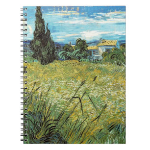 Green Wheat Field  Vincent van Gogh     Notebook