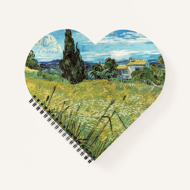 Green Wheat Field  Vincent van Gogh    Notebook (Front)
