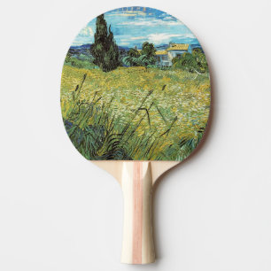 Green Wheat Field Vincent van Gogh Ping Pong Paddle
