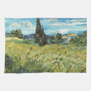 Green Wheat Field  Vincent van Gogh   Tea Towel