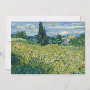 Green Wheat Field with Cypress Vincent van Gogh