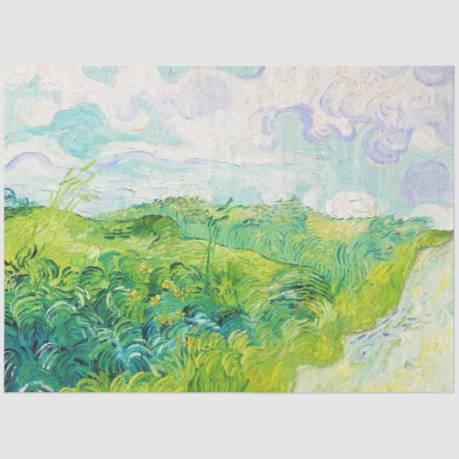 Green Wheat Fields, Van Gogh Tissue Paper (Front)