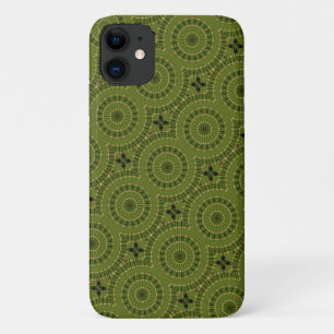 Green Wheel Mandala Case-Mate iPhone Case