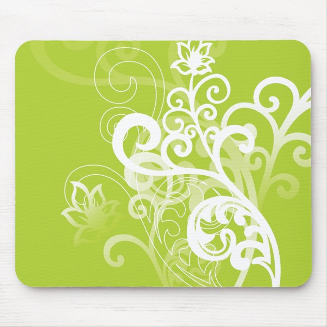 Green Whimsy Mouse Pad (Front)