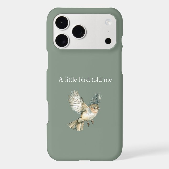 Green White A Little Bird Told Me (Back)