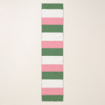 Green, White and Pink Stripes Scarf<br><div class="desc">Green,  White and Pink Stripes chiffon scarf.
Cute accessory for sorority events.

By celeste@khoncepts.com

#pinkwhiteandgreen</div>