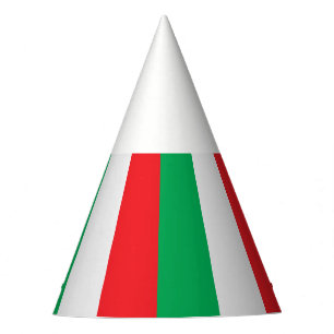 Green, white and red - Italian flag Party Hat