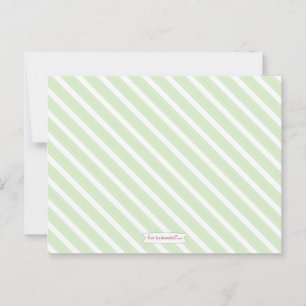 Green White Baby Shower Advice for Mummy to Be Card