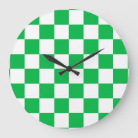 Green White Chequered Check Pattern