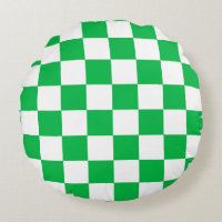 Green White Chequered Check Pattern