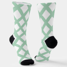Green White Chequered Diamond Pattern
