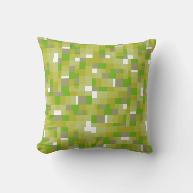 Green White Cushion (Front)