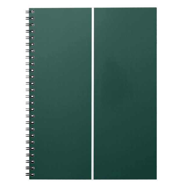 Green & White CUSTOM Notebook (Front)