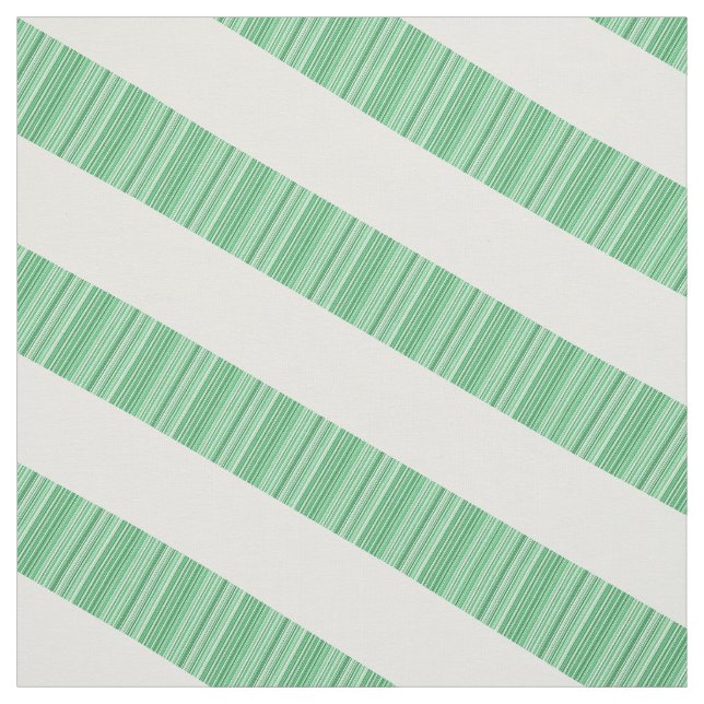 Green White Diagonal Modern Stripes Fabric (Swatch)