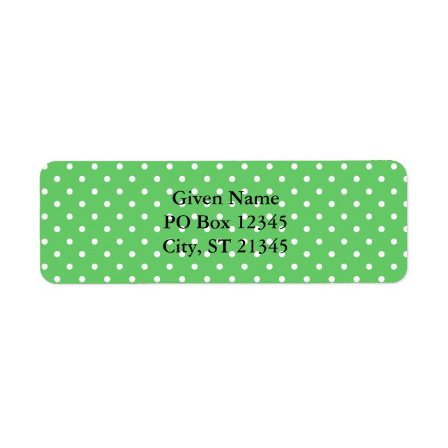 Green & White Dots (Front)
