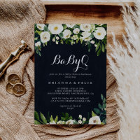 Green White Floral BabyQ Baby Shower Barbecue