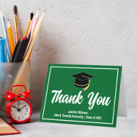 Green White Graduate Personalised 2025 Graduation