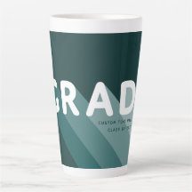 Green White Graduation Custom Gift Coffee Mug