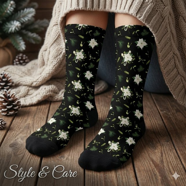 Green White Pattern Socks Timeless Fashion Gift (Green White Pattern Socks Timeless Fashion Gift)