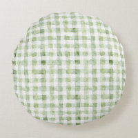 Green White Plaid Glitter